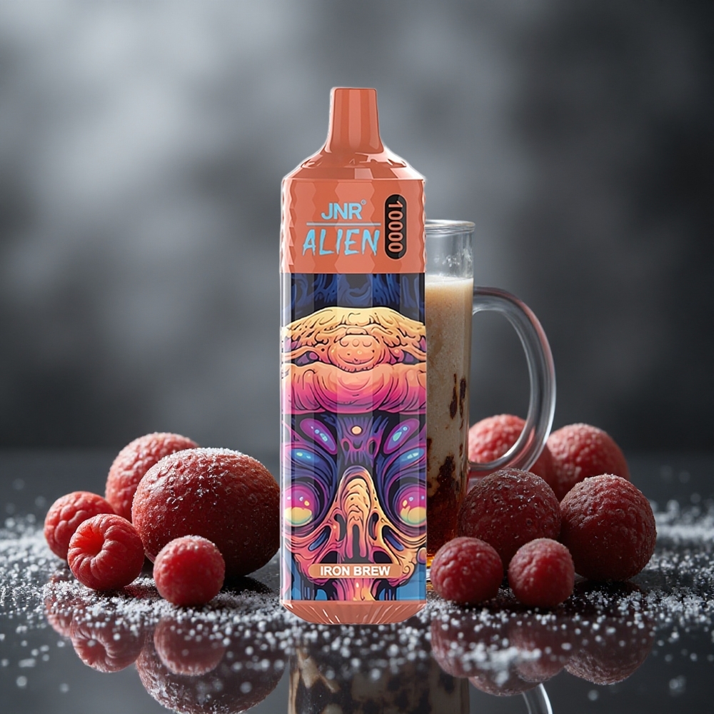 JNR Alien 10000 パフス 850mAh バッテリー RGBライト アイアンブリュー