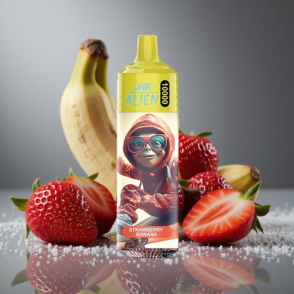 JNR Alien 10000パフ ストロベリーバナナ 850mAhバッテリー 20mlリキッド