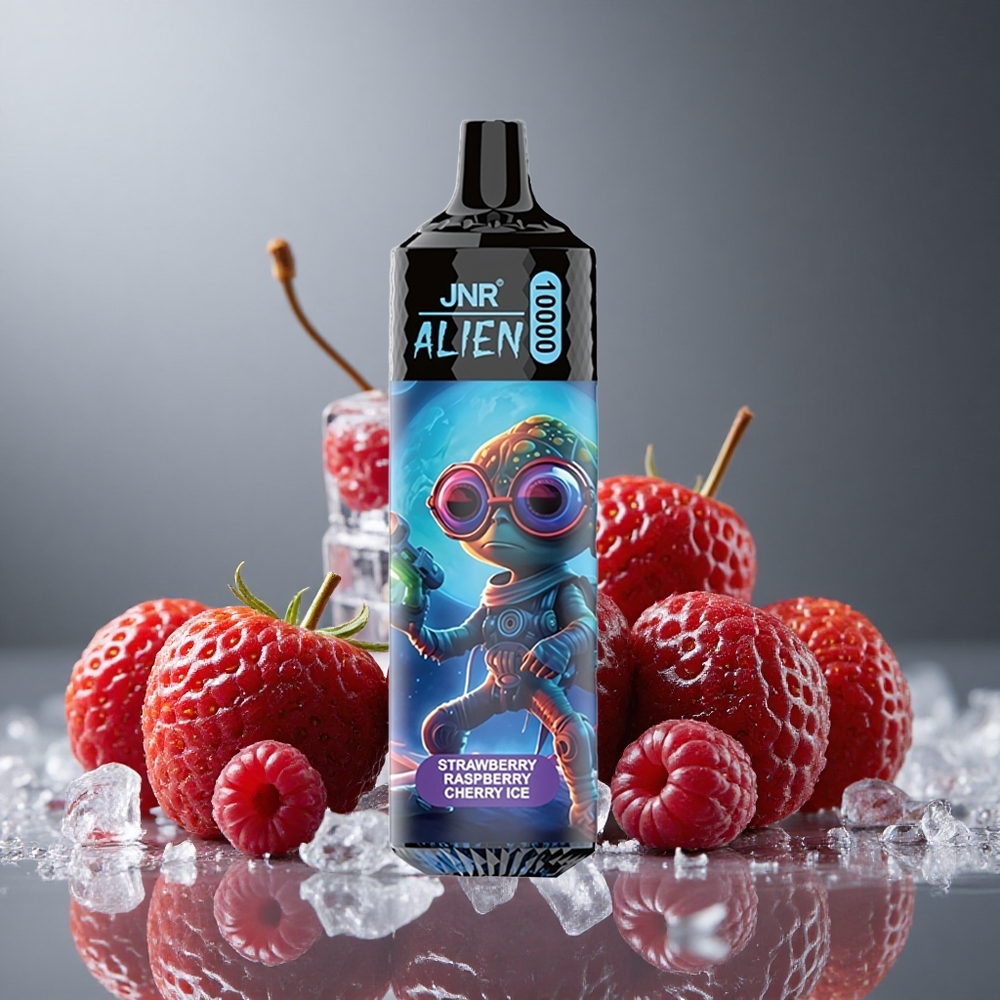 JNR Alien 10000パフ ストロベリーラズベリーチェリーアイス 850mAh 20ml