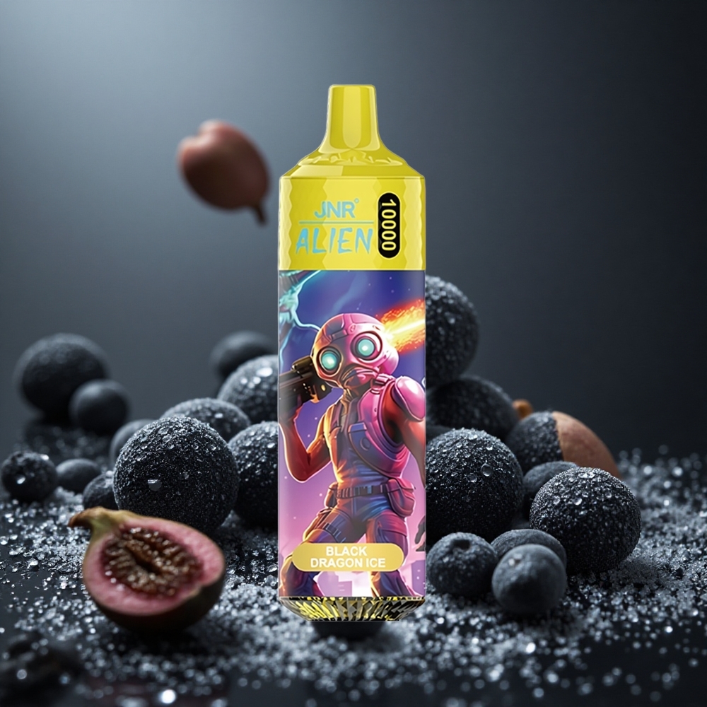 JNR Alien 10000パフ ブラックドラゴンアイス 850mAhバッテリー 20mlリキッド