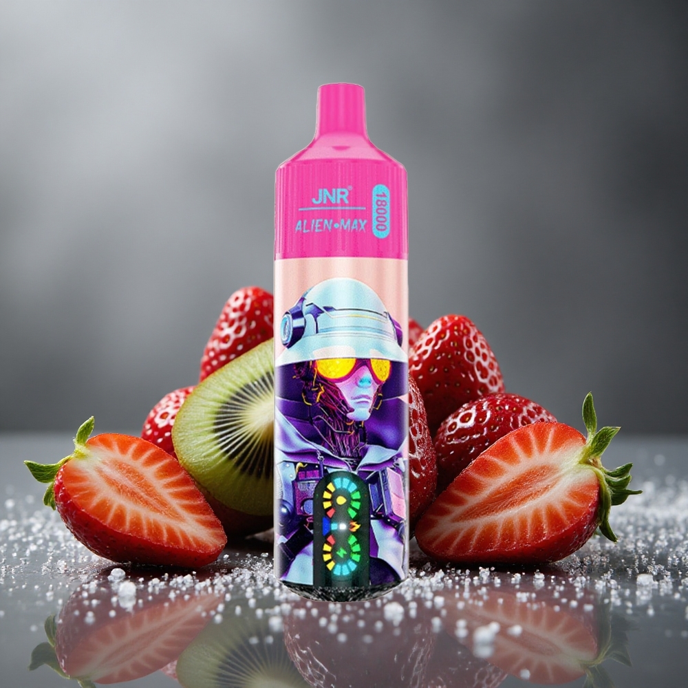 JNR Alien Max 18000 パフ デュアルメッシュコイル 850mAh ストロベリーキウイ