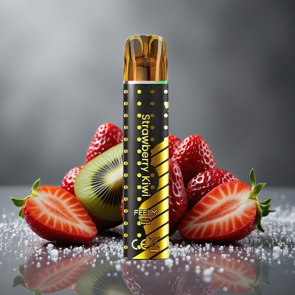 JNR BlackGolden 600+200パフ ストロベリーキウイ 550mAh