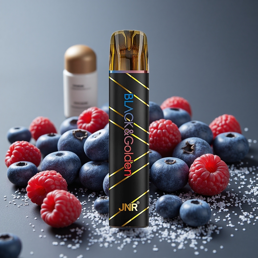 JNR BlackGolden 600+200パフ ブルーベリーサワーラズベリー 550mAh 2ml