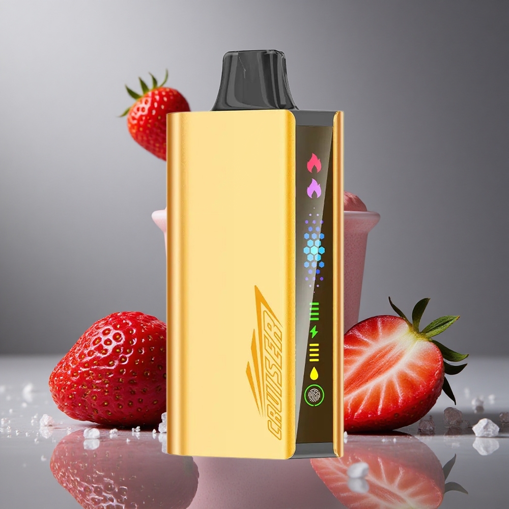 JNR Cruiser 12000パフ 充電不要 ディスポーザブルベイプ ストロベリー フルメタルボディ 25ml