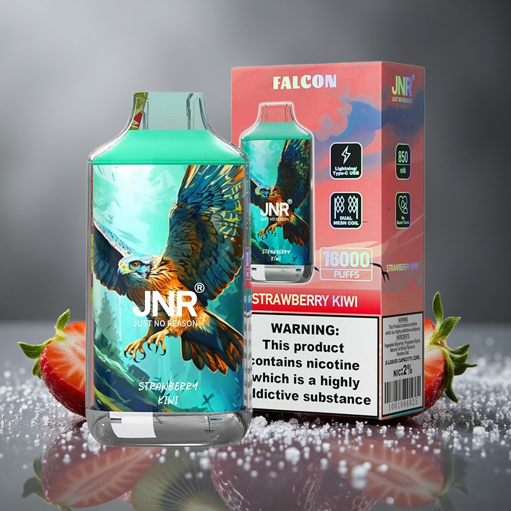 JNR Falcon 16000パフ ストロベリキウイ 850mAh 22ml