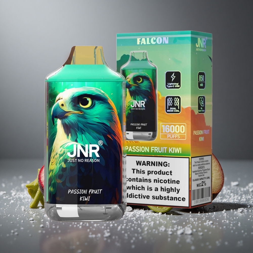 JNR Falcon 16000パフ パッションフルーツキウイ 850mAh 22ml