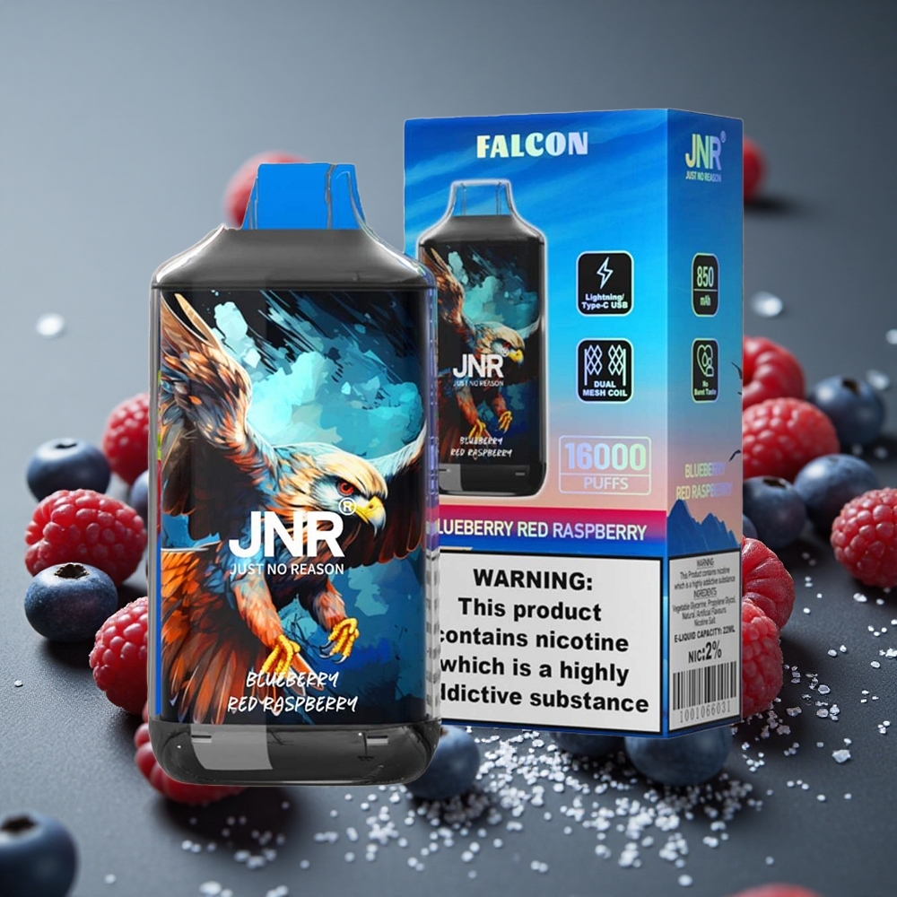 JNR Falcon 16000パフ ブルーベリー レッドラズベリー 850mAh 22ml