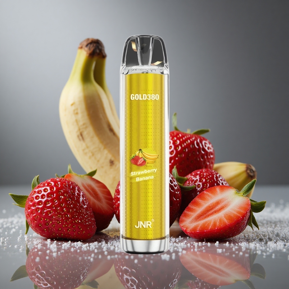 JNR Gold380 6000パフ ストロベリーバナナ 1500mAh 13ml
