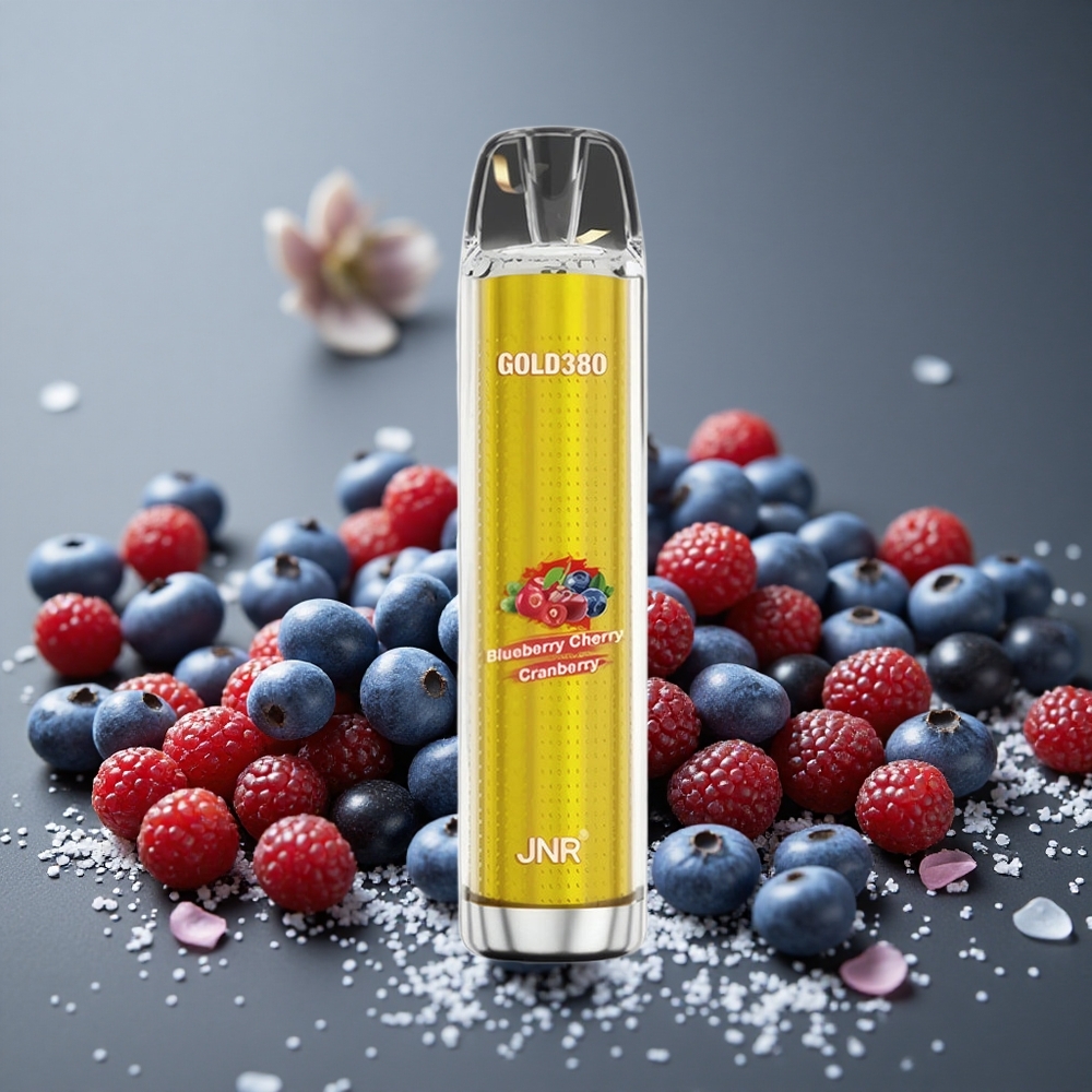 JNR Gold380 6000パフ ブルーベリー・チェリー・クランベリー 13ml 1500mAh