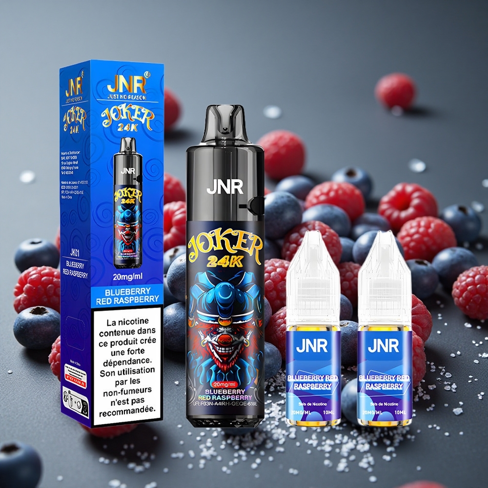 JNR Joker 24K 24000パフ ブルーベリー レッドラズベリー リフィル可能 800mAh