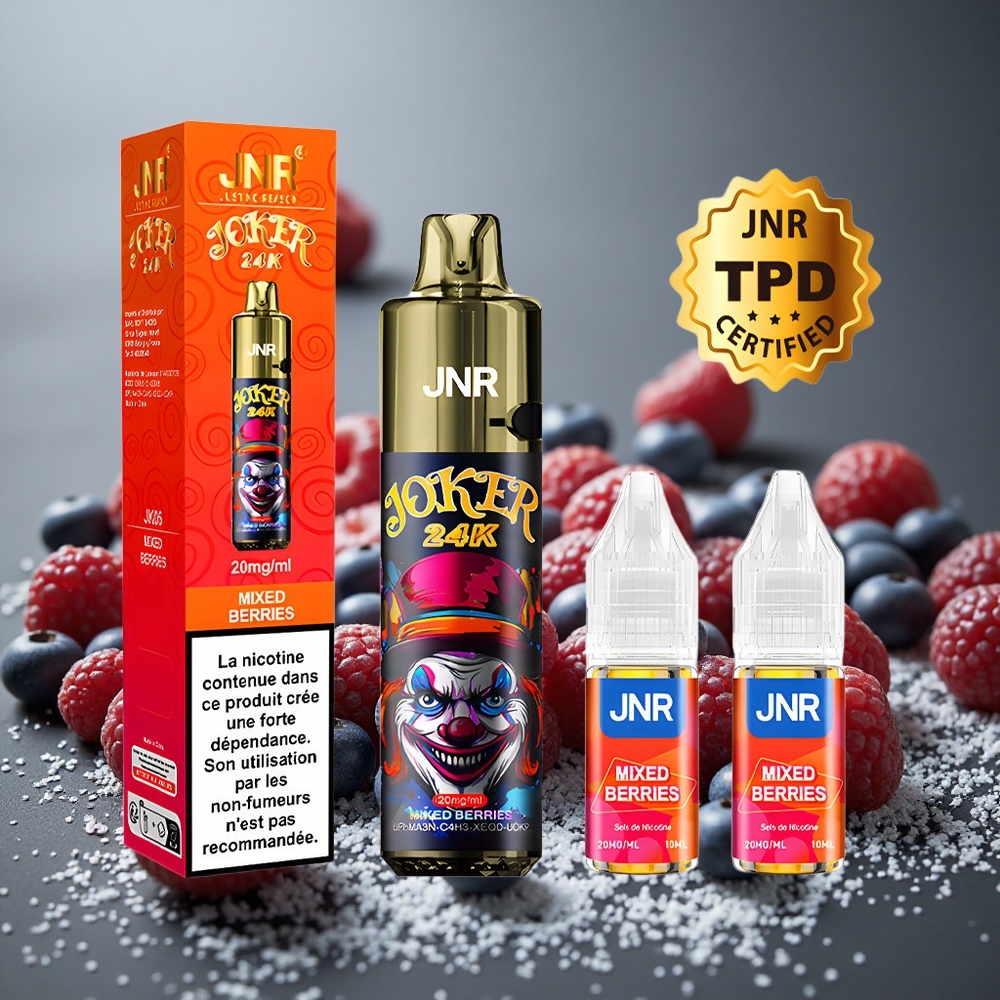 JNR Joker 24K パフ 800mAh バッテリー ミックスベリー