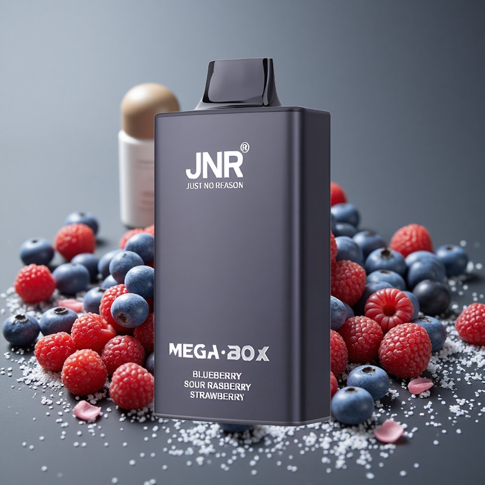 JNR Mega Box 25000 パフ ブルーベリーサワーラズベリーストロベリー 30ml 850mAh