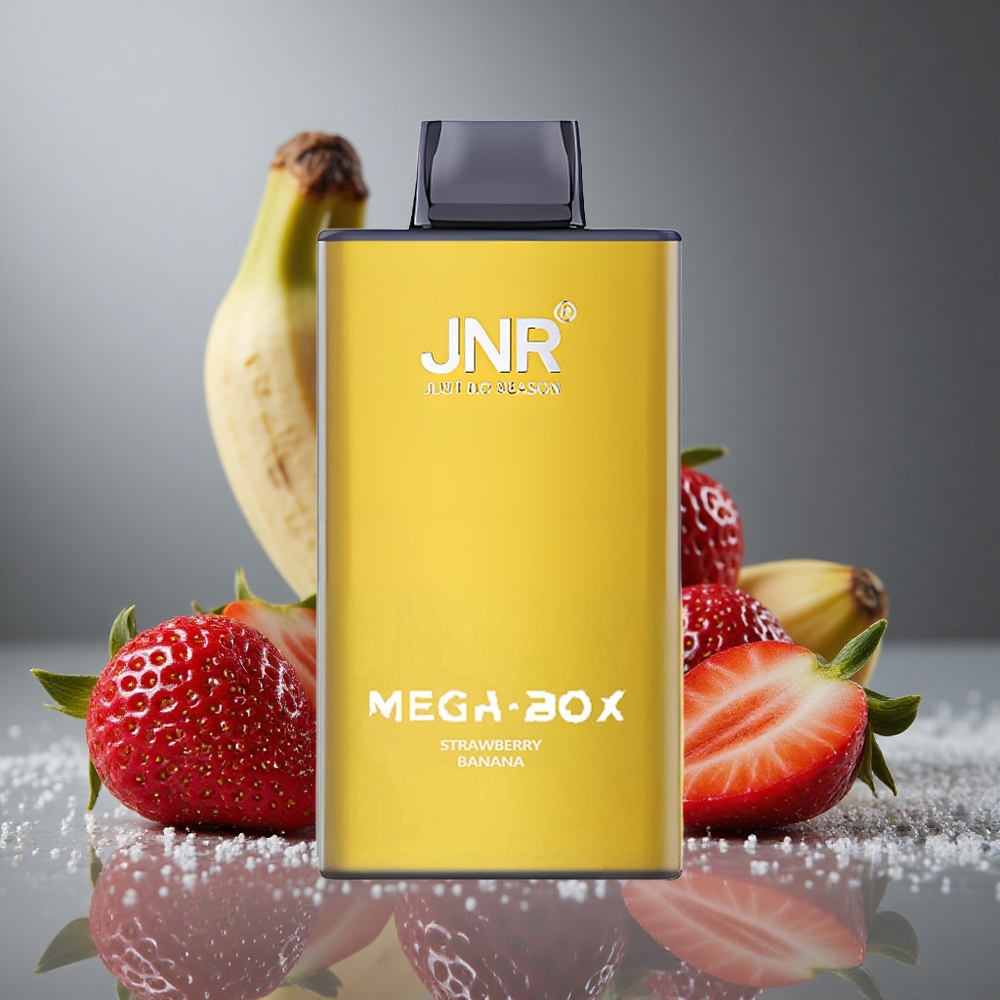 JNR Mega Box 25000パフ ストロベリーバナナ 30ml Eリキッド 850mAh