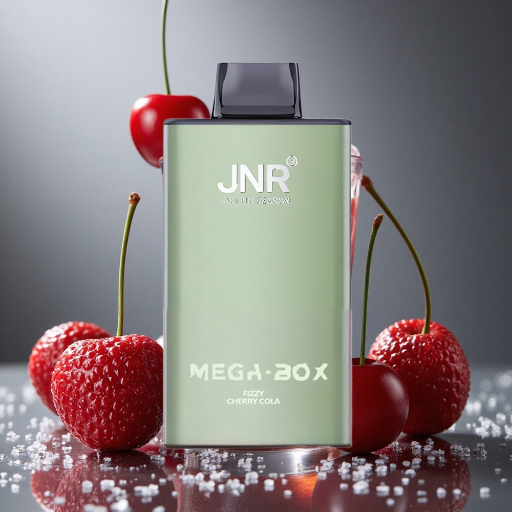 JNR Mega Box 25000パフ ディスポーザブルベイプ フィジーチェリーコーラ 850mAh