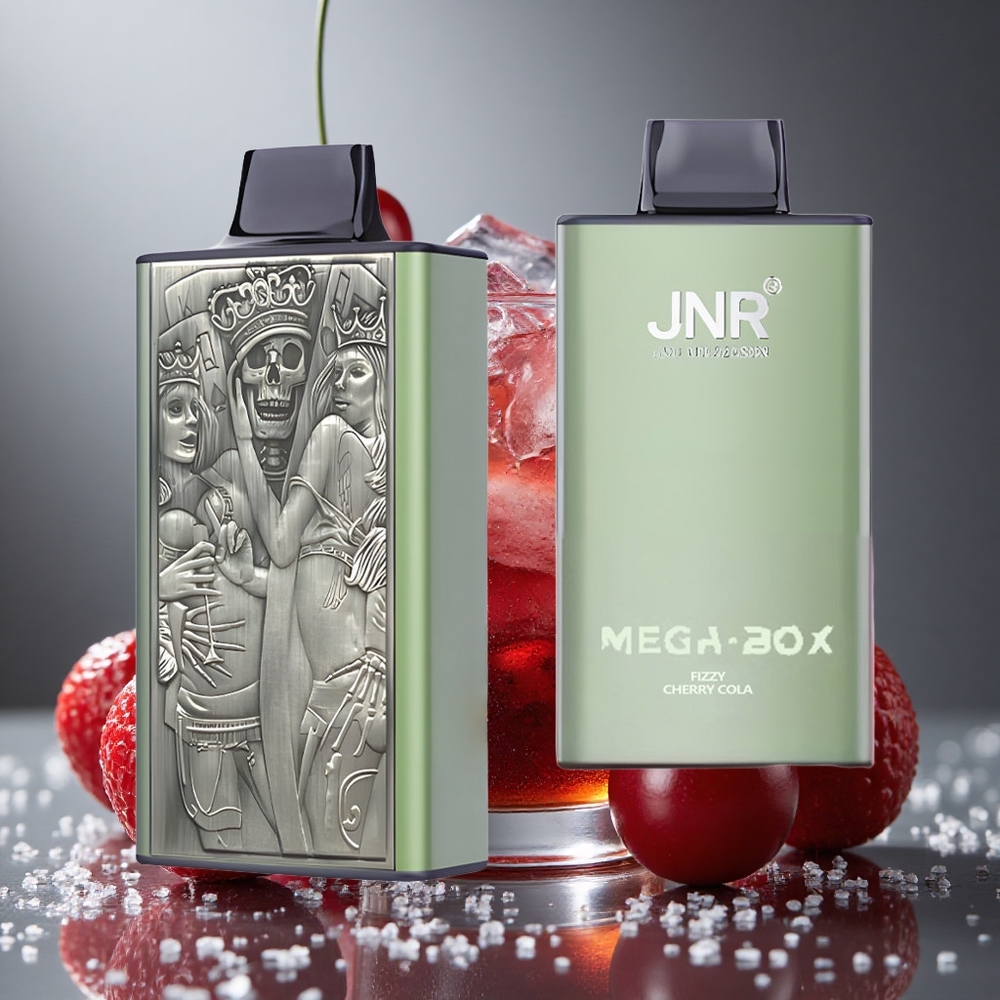 JNR Mega Box 25000パフ ディスポーザブルベイプ フィジーチェリーコーラ 850mAh
