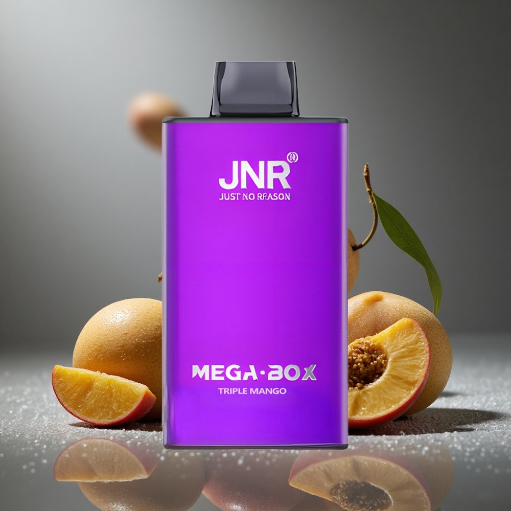 JNR Mega Box 25000パフ デュアルメッシュコイル トリプルマンゴー