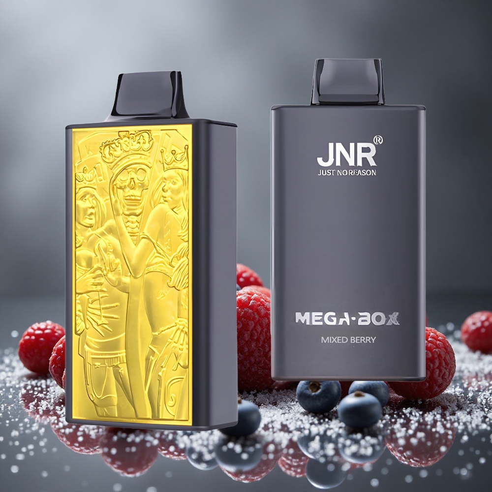 JNR Mega Box 25000パフ デュアルメッシュコイル ミックスベリー