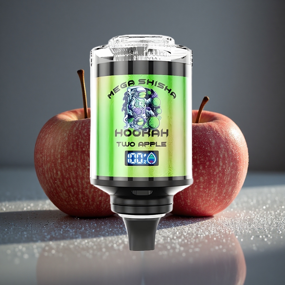 JNR Mega Shisha Hookah 100000 パフ 2 ニコチン アップル デスクトップ互換性