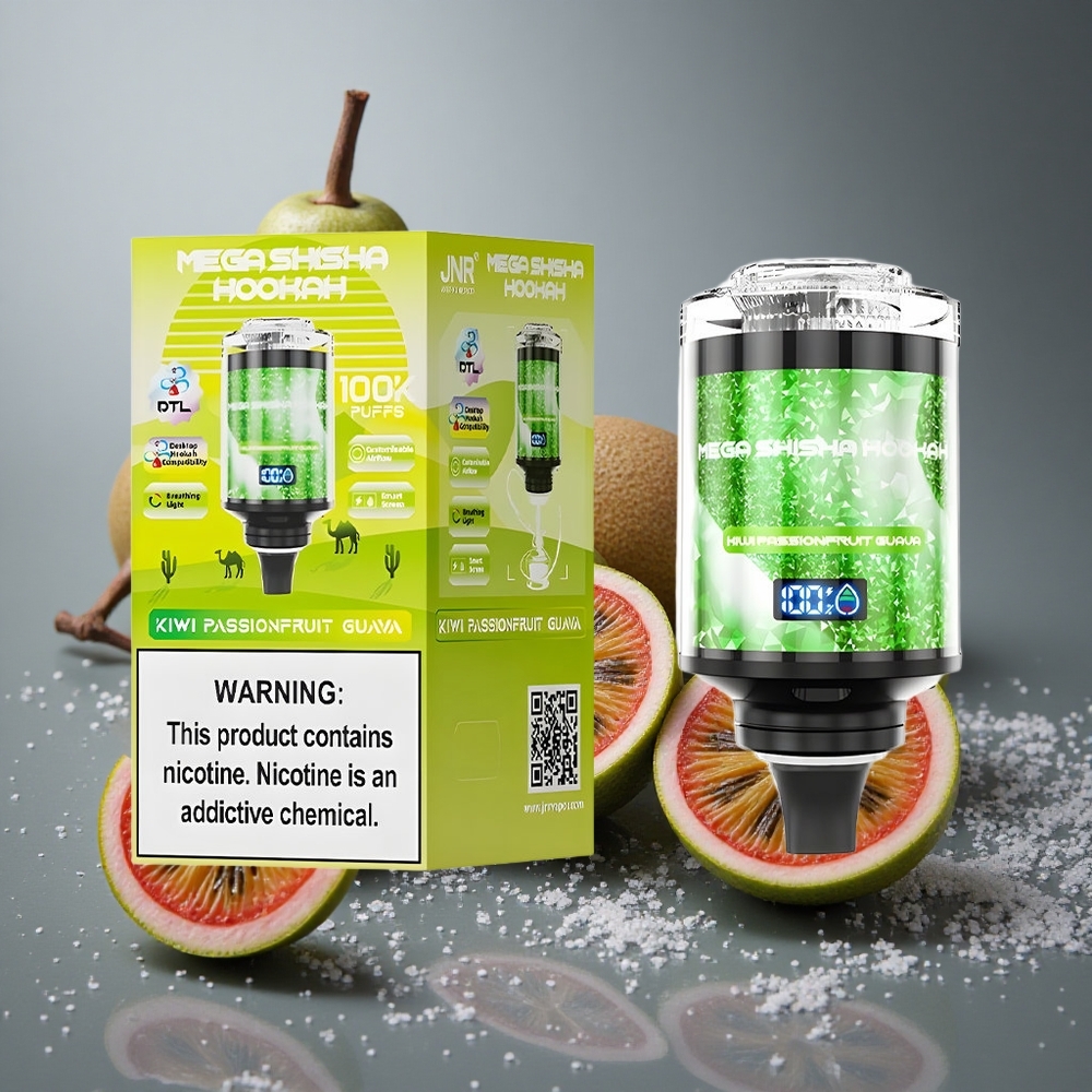 JNR Mega Shisha Hookah 100000パフ キウイパッションフルーツグアバ デスクトップ互換性