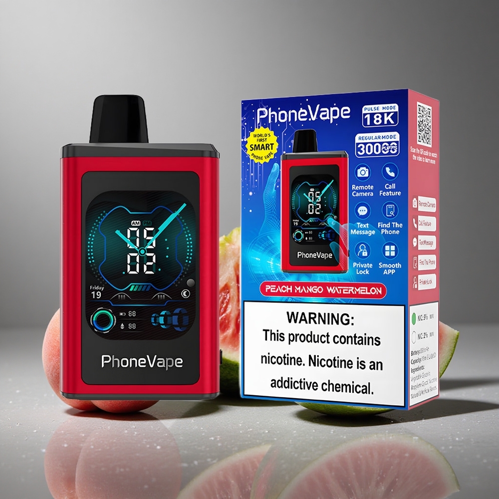 JNR PhoneVape 30000パフ タイプC充電式 ピーチマンゴーウォーターメロン