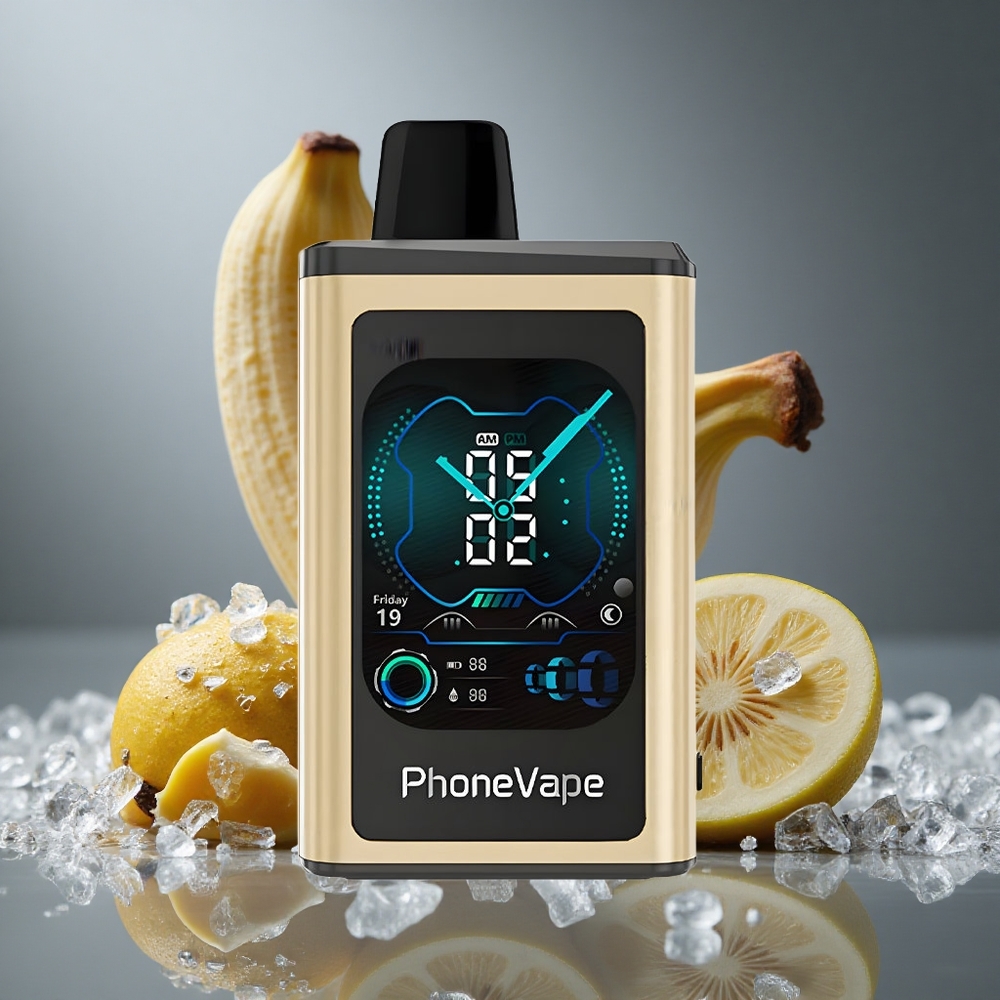 JNR PhoneVape 30000パフ バナナアイス ターボモード フルディスプレイ