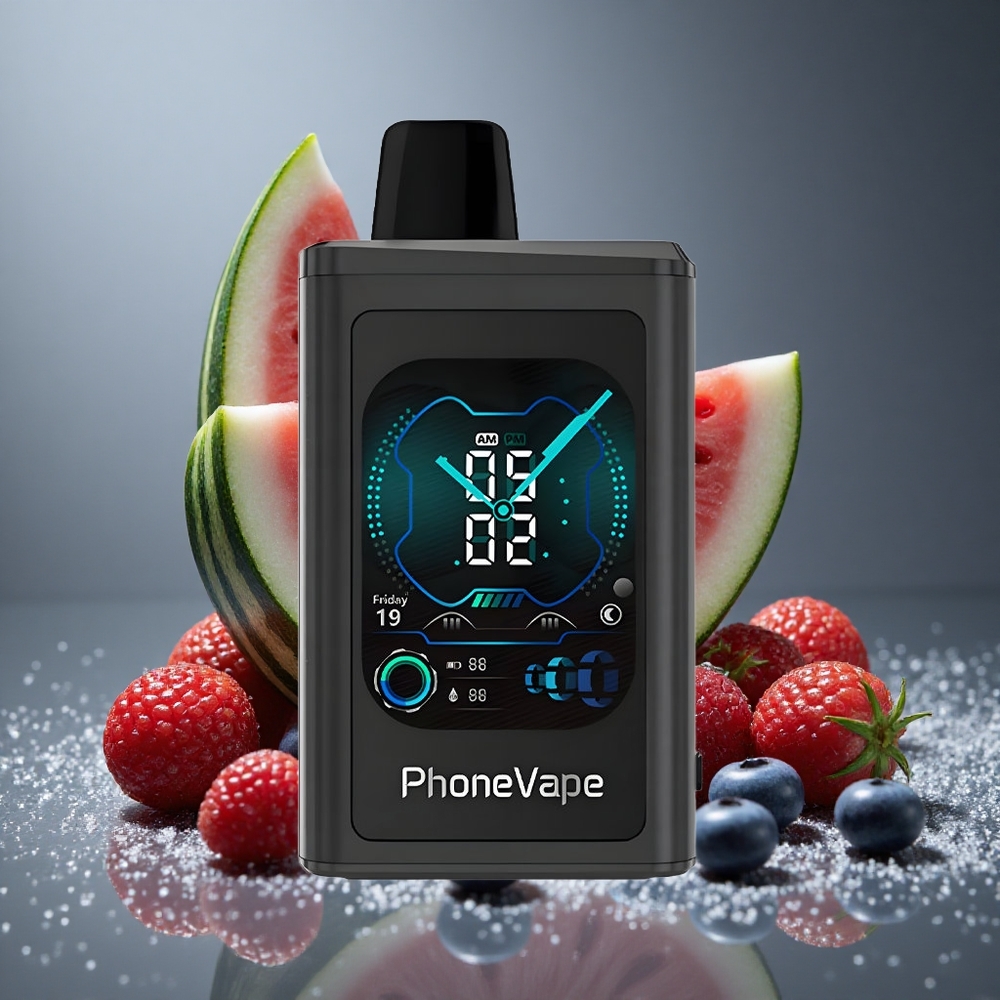 JNR PhoneVape 30000パフ ブルーベリーウォーターメロン Type-C充電 リモートカメラ