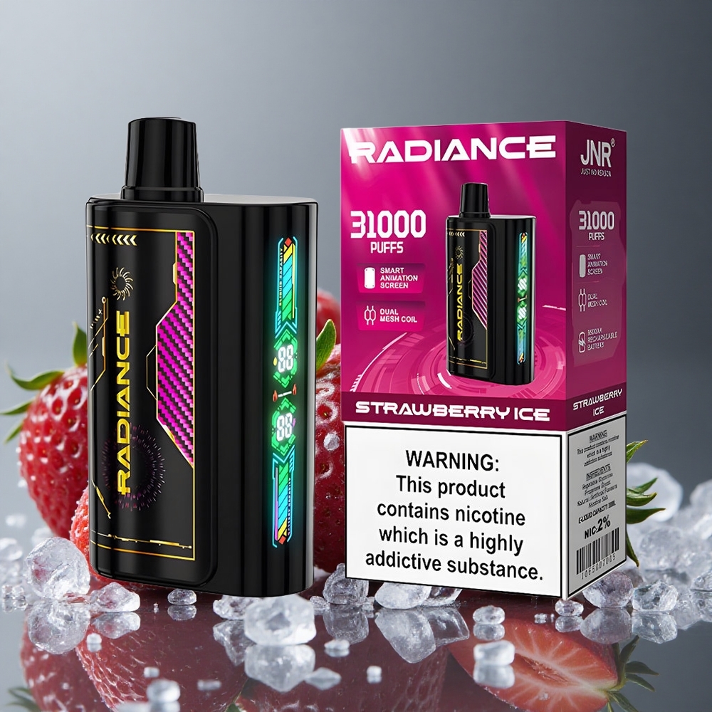JNR Radiance 31000パフ ストロベリーアイス デュアルメッシュコイル