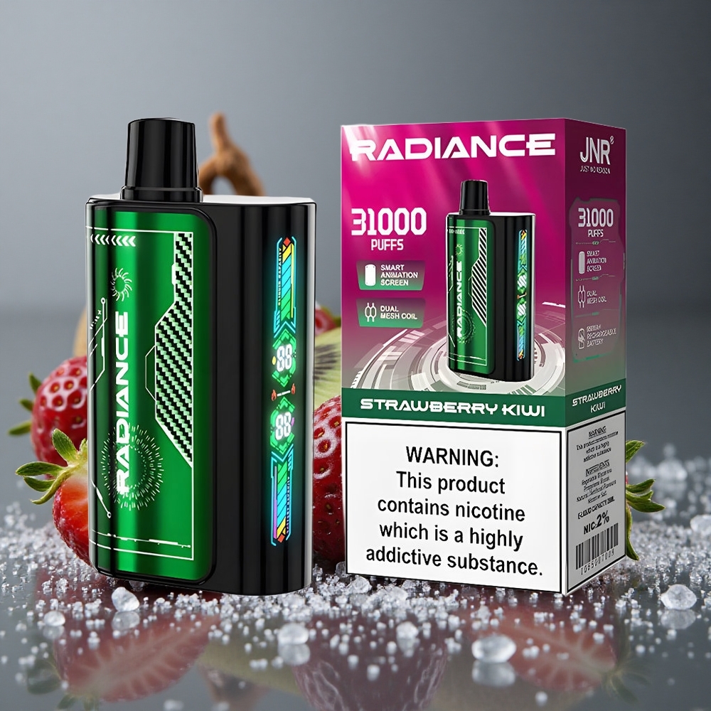 JNR Radiance 31000パフ ストロベリーキウイ デュアルメッシュコイル