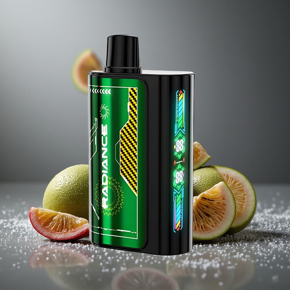 JNR Radiance 31000パフ パッションフルーツキウイ 28ml デュアルメッシュコイル