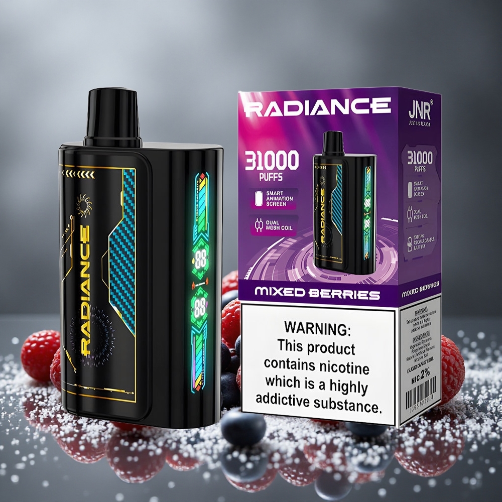 JNR Radiance 31000パフ ミックスベリー 950mAh デュアルメッシュコイル