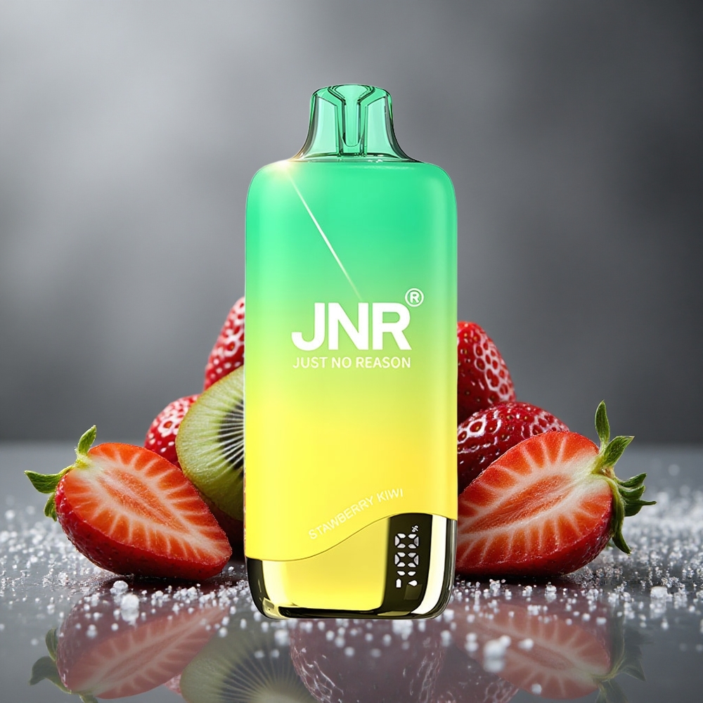 JNR Rainbow 10500パフ ストロベリーキウイ 18ml 08オームメッシュコイル