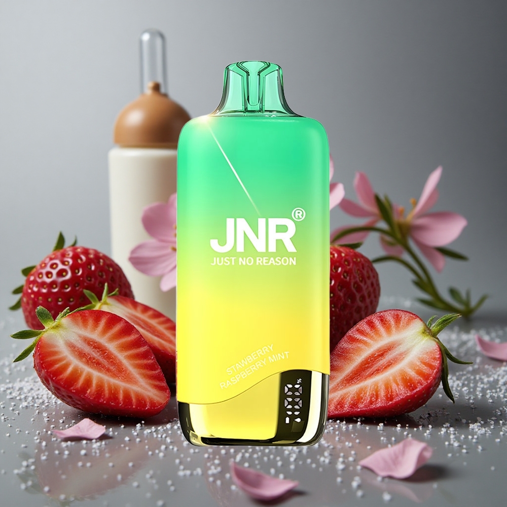 JNR Rainbow 10500パフ ストロベリーピーチミント 18ml 600mAh