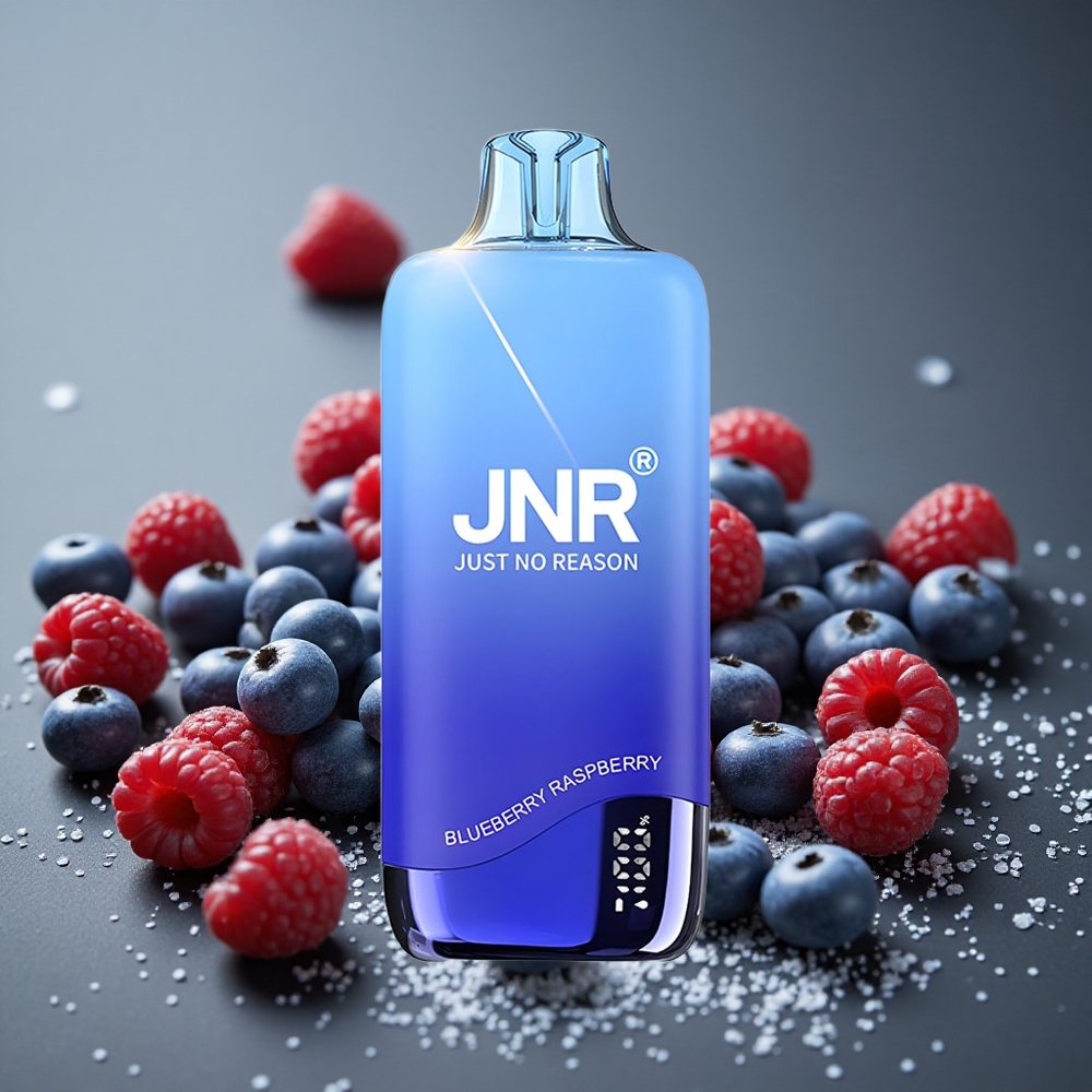 JNR Rainbow 10500パフ ブルーベリーラズベリー 18ml 08オームメッシュコイル