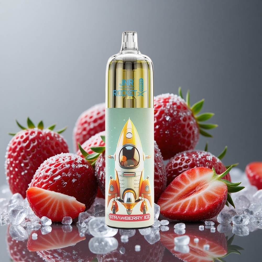 JNR Rocket-X 12400パフ ストロベリーアイス 調整可能な気流 850mAh