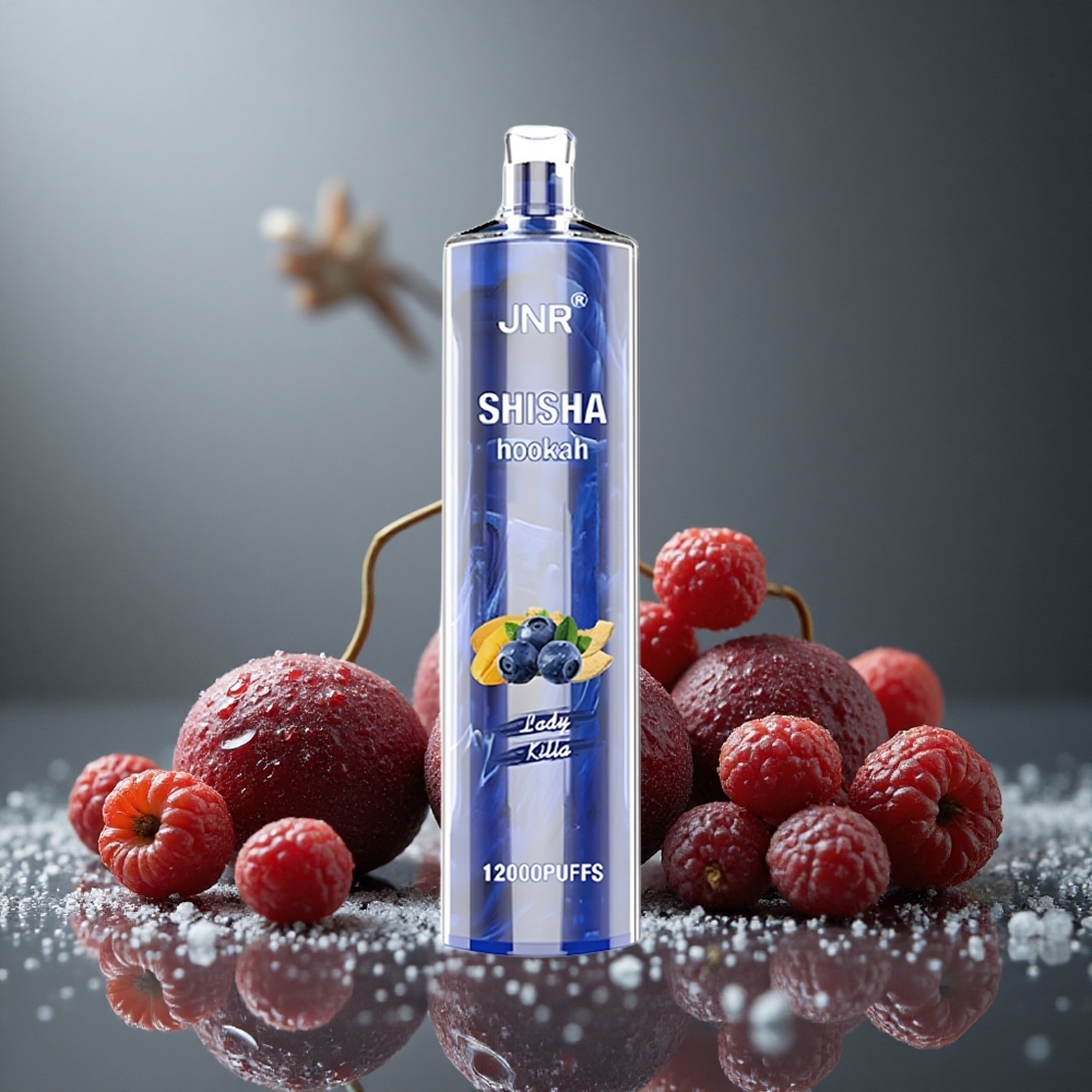 JNR Shisha Hookah 12000パフ 24ml 06オームメッシュコイル ディスポーザブルベイプ レディキラー