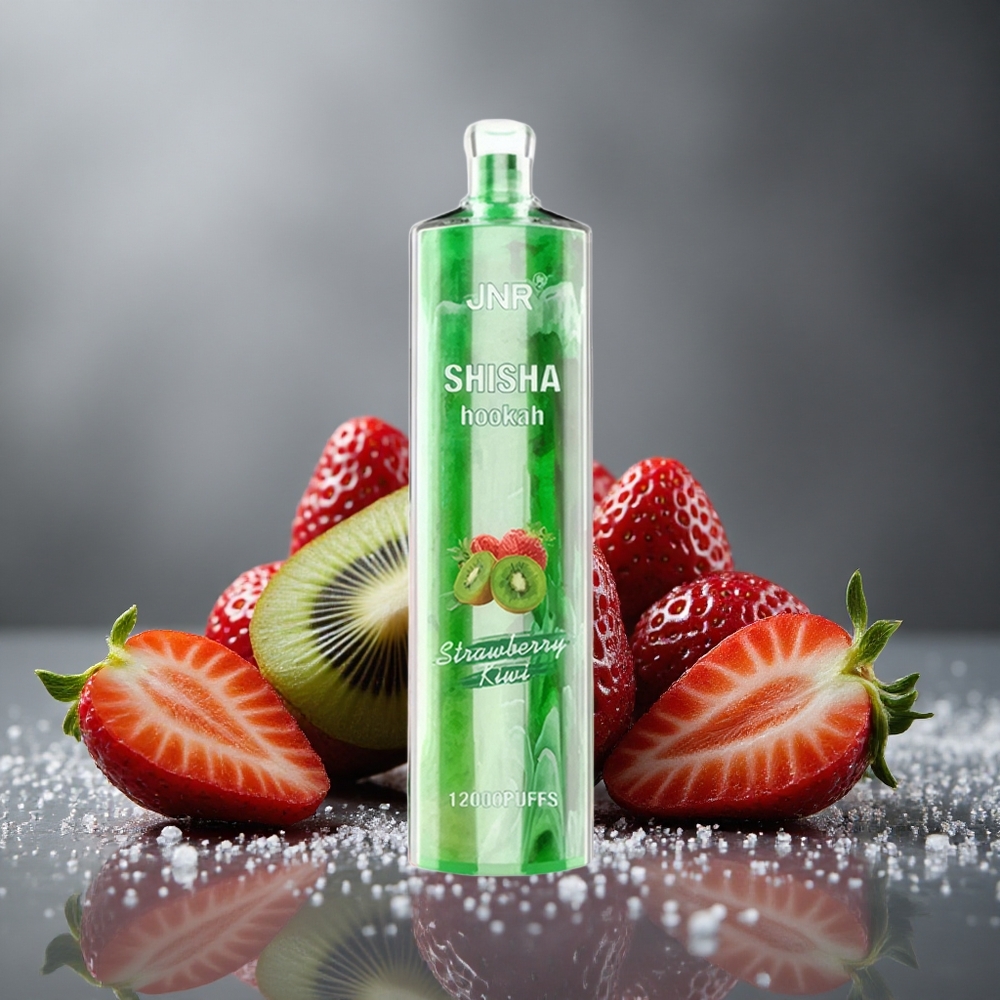 JNR Shisha Hookah 12000パフ ストロベリーキウイ 750mAh 24ml