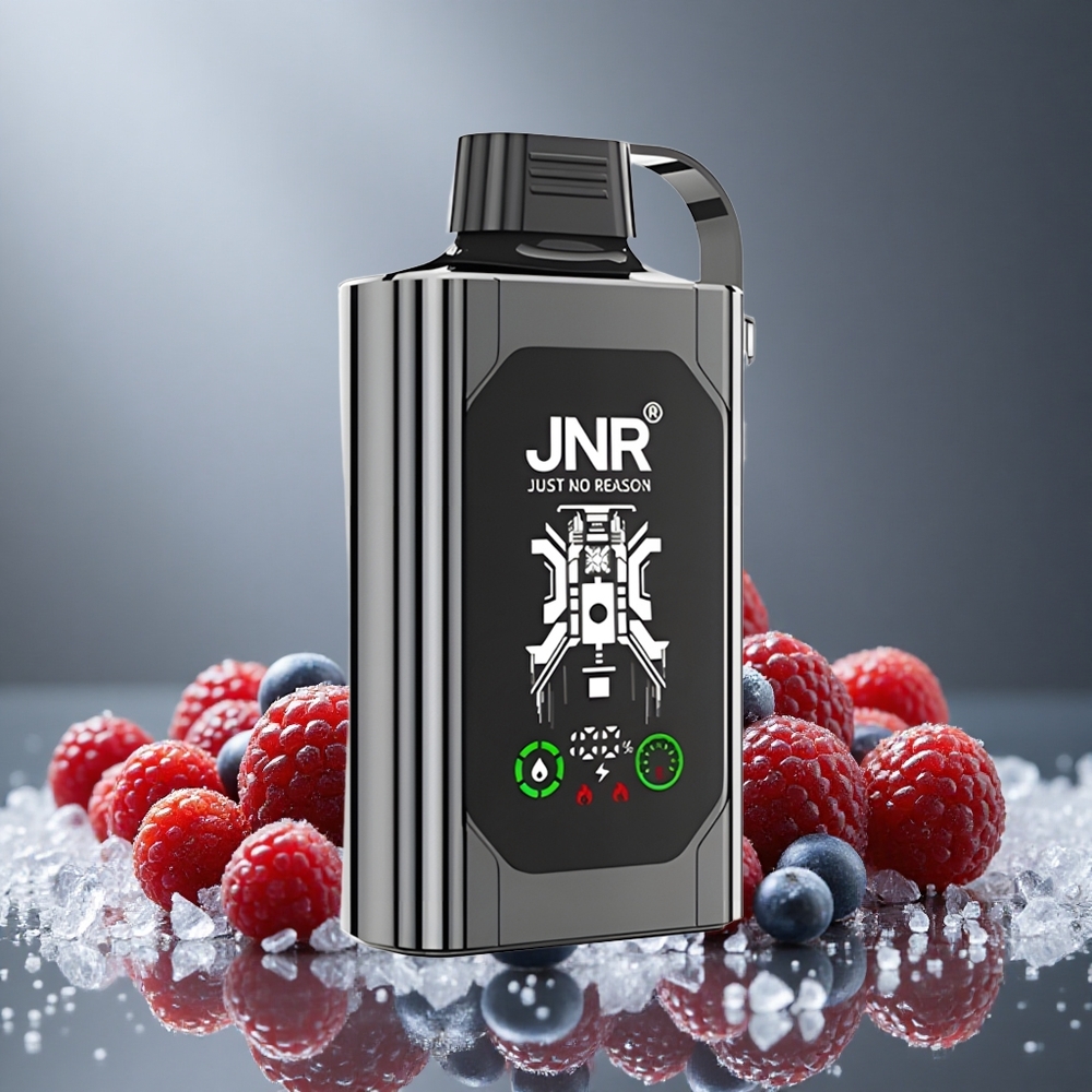 JNR Shisha Hookah Box 20500 パフ デュアルメッシュコイル 25ml ミックスベリーアイス