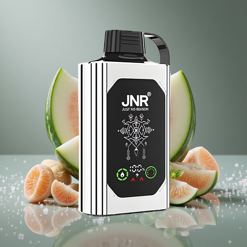 JNR Shisha Hookah Box 20500 パフス デュアルメロンミント HDディスプレイ  タイプC充電