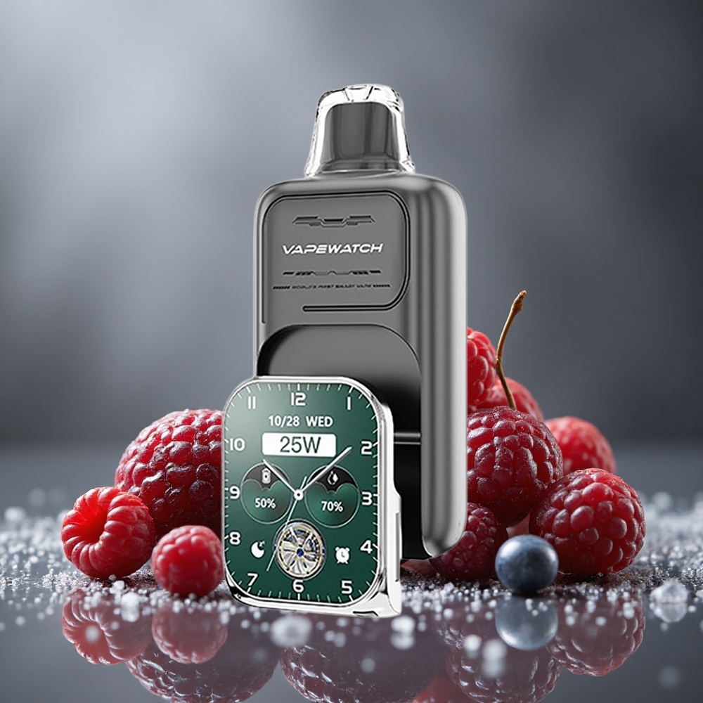 JNR Vape Watch 30000 パフ トリプルベリー デュアルメッシュコイル 19mL
