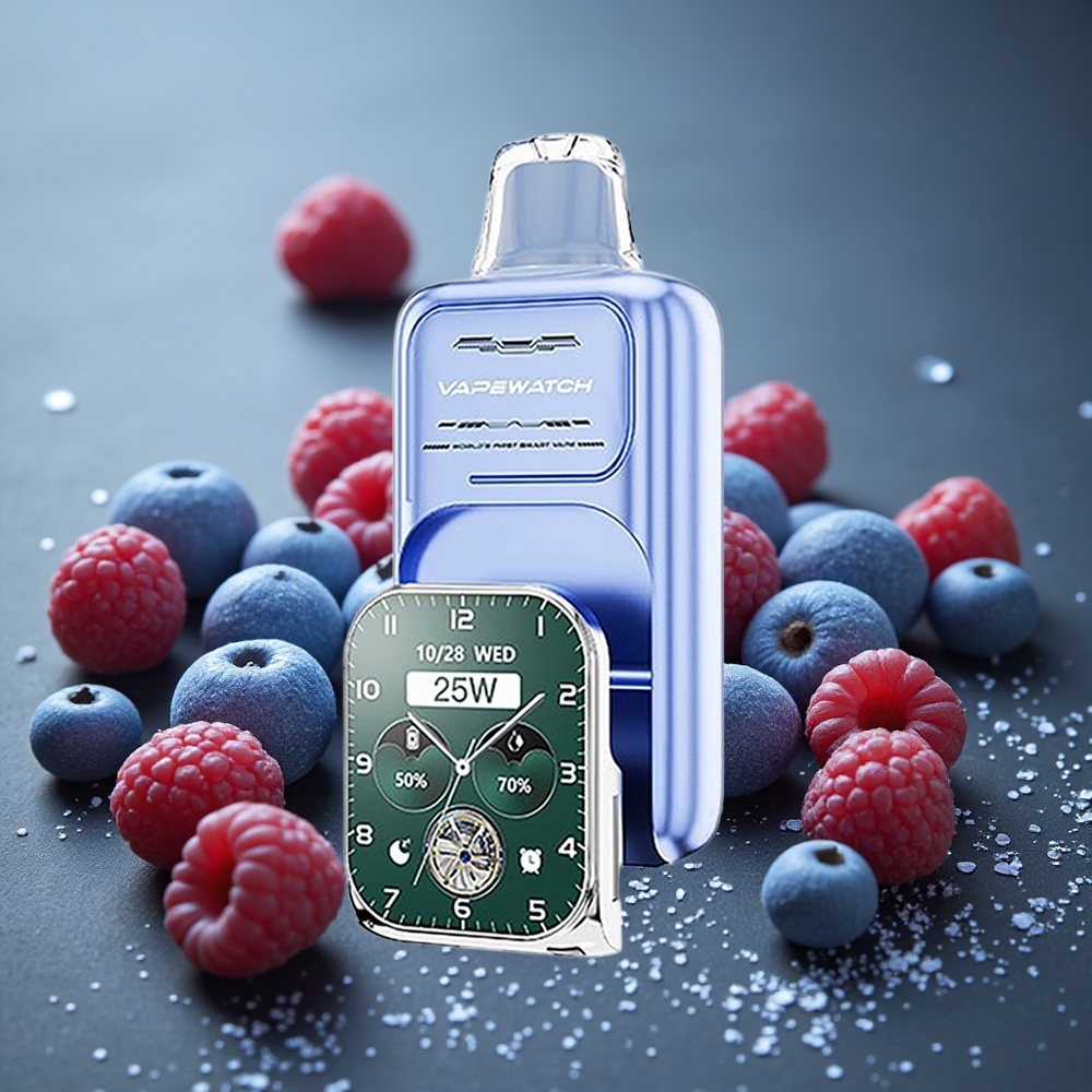 JNR Vape Watch 30000パフス ブルーレズアイス 1000mAh 19mL