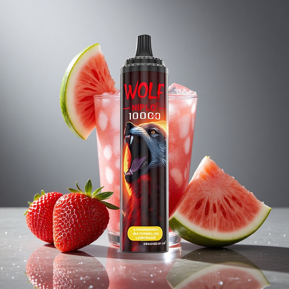 JNR Wolf Niplo 10000 パフ イチゴ スイカ レモネード 10Ωメッシュコイル 20ml