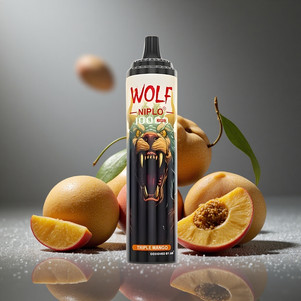 JNR Wolf Niplo 10000 パフス トリプルマンゴー 20ml 650mAh