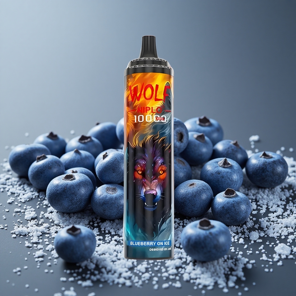 JNR Wolf Niplo 10000パフ ブルーベリーオンアイス 20ml 650mAh