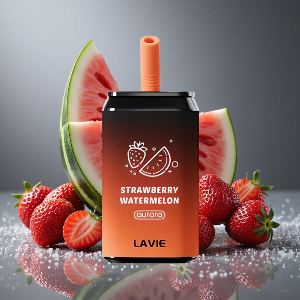 LAVIE Aurora 11000パフ ストロベリーワーターメロン 22ML タイプC充電