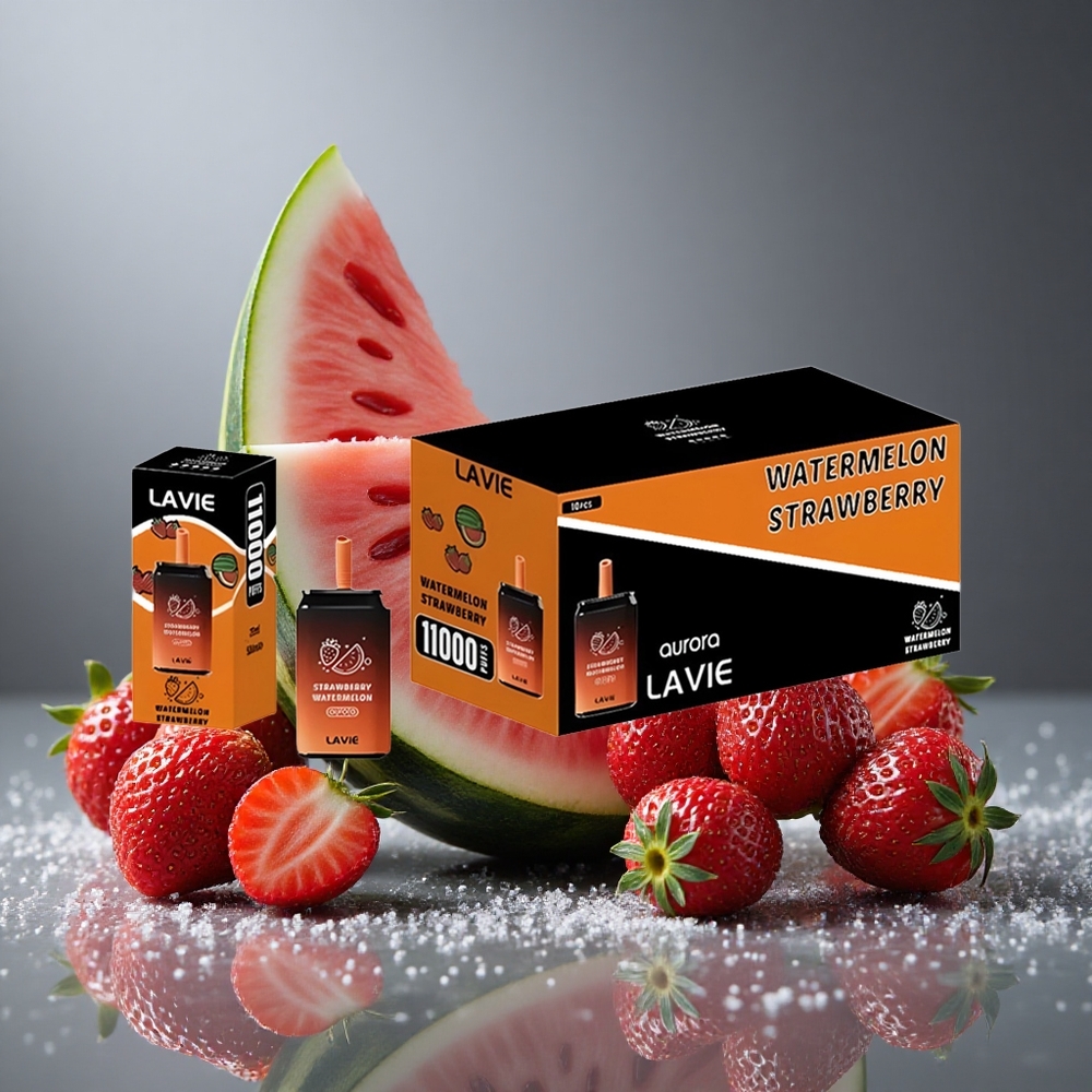 LAVIE Aurora 11000パフ ストロベリーワーターメロン 22ML タイプC充電