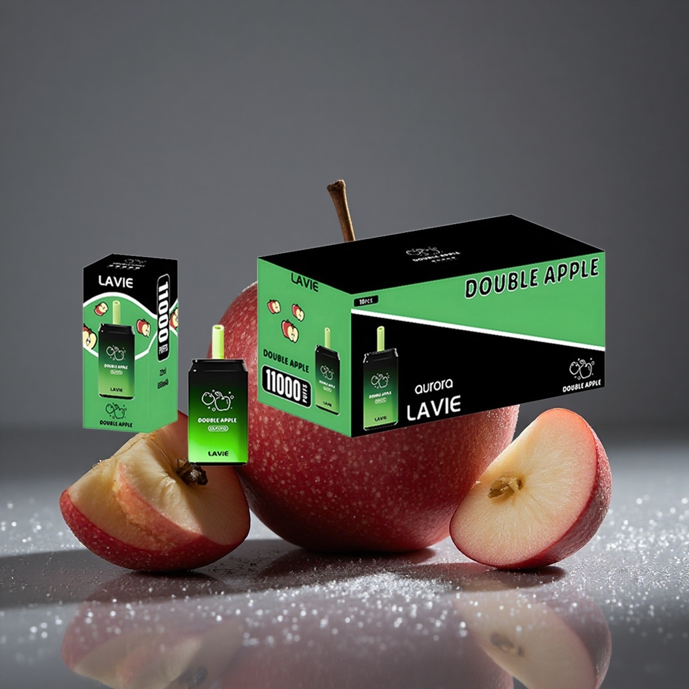 LAVIE Aurora 11000パフ ダブルアップル 650mAh 22ML