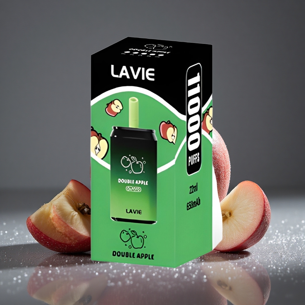 LAVIE Aurora 11000パフ ダブルアップル 650mAh 22ML