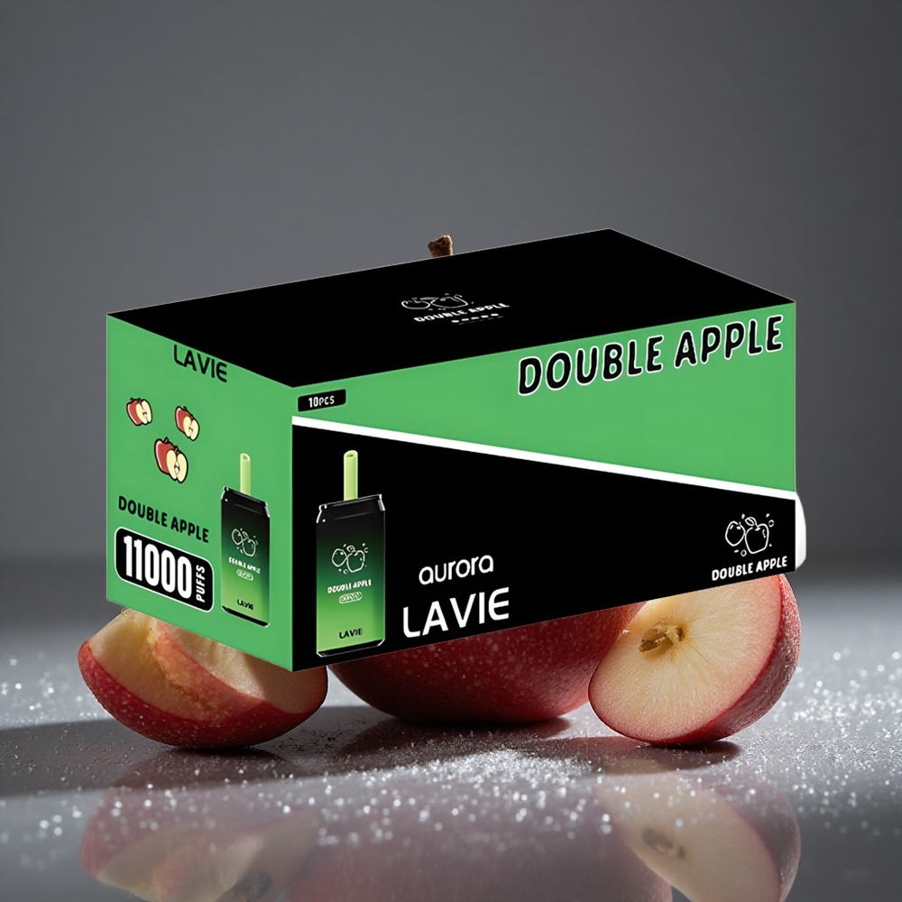 LAVIE Aurora 11000パフ ダブルアップル 650mAh 22ML