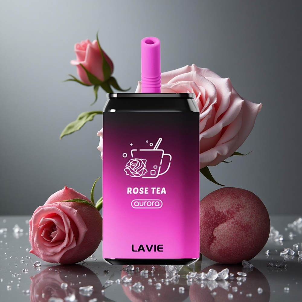 LAVIE Aurora 11000パフ ローズティー 650mAh タイプC