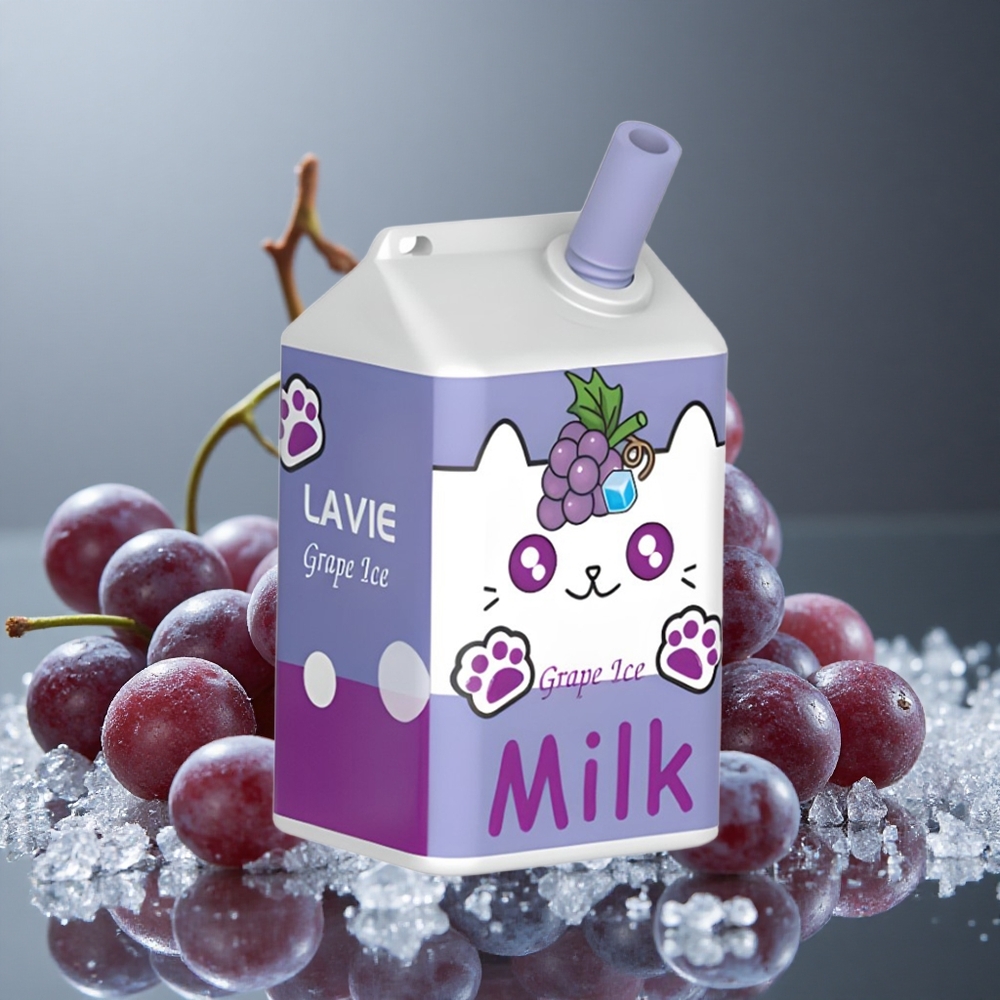 LAVIE Milk 7000パフ グレープアイス 16ML 600mAh